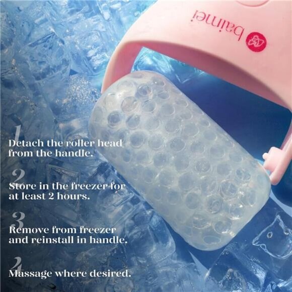 Ice Roller for Face Women andFacial Tool Set Reduces Puffiness Skin Care - Picture 7 of 8